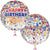 Happy Birthday To You Confetti Orbz Plastic Balloon