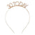 Champagne Gold Metal '30 Today' Headband