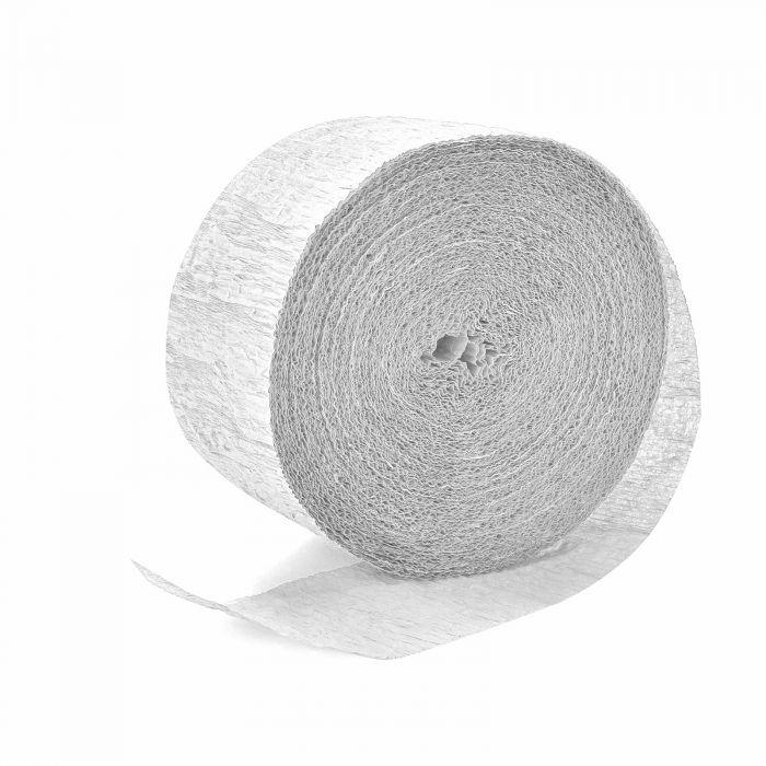 Metallic Silver Crepe Paper Streamer - Party Affair