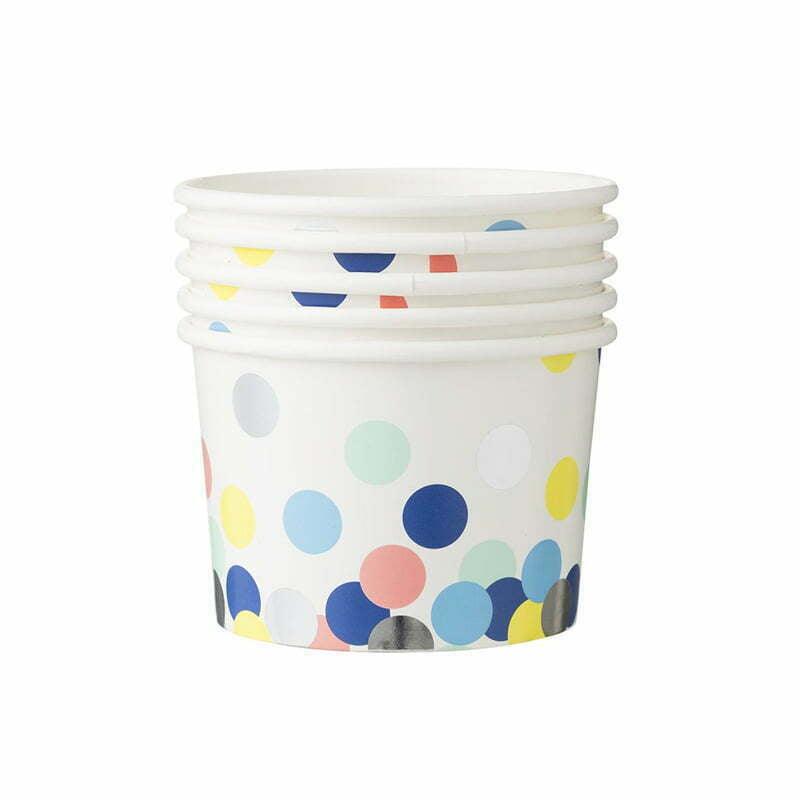 Colourful Dots Paper Food Tub - Party Affair