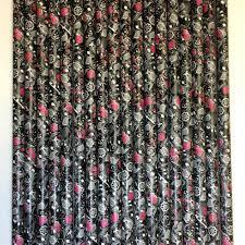 Black Floral Print Paper Straws - Party Affair