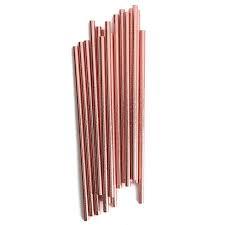 Rose Gold Metallic Paper Straws - Party Affair