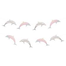 Pastel & Silver Dolphin Foil Garland