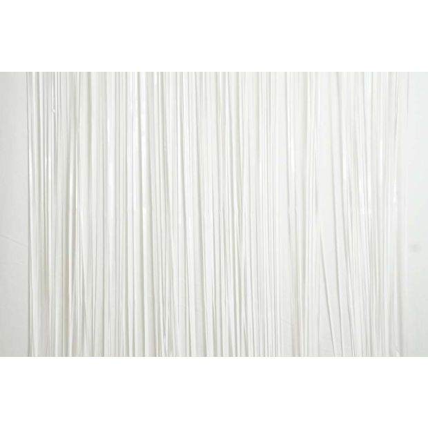 Metallic White Foil Curtain