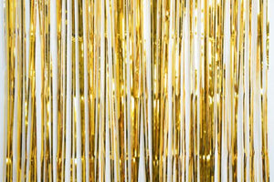 Metallic Gold Foil Curtain