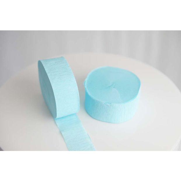 Baby Blue Crepe Paper Streamer - Party Affair