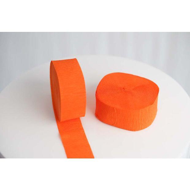 Orange Crepe Paper Streamer - Party Affair