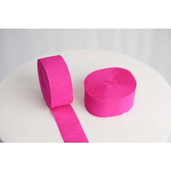 Hot Pink Crepe Paper Streamer - Party Affair