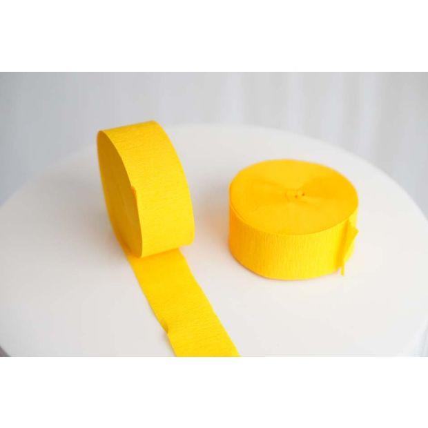 Yellow Crepe Paper Streamer - Party Affair