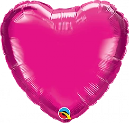 Jumbo Magenta Heart Shape Foil Balloon