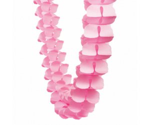 classic pink paper honeycomb garland