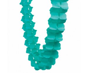 turquoise paper honeycomb garland