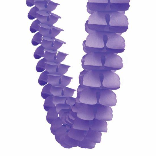 Lilac Paper Honeycomb Garland - Party Affair