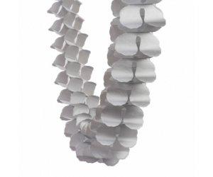 Metallic Silver Paper Honeycomb Garland - Party Affair