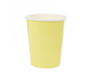 Pastel Yellow Paper Cups