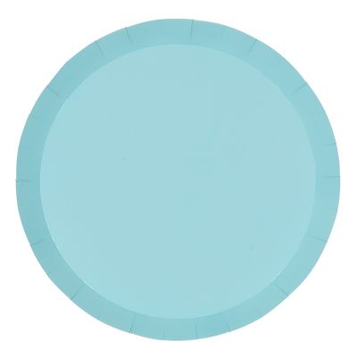 Pastel Blue Paper Dinner Plates