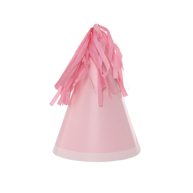 Pink Tassel Topper Party Hats