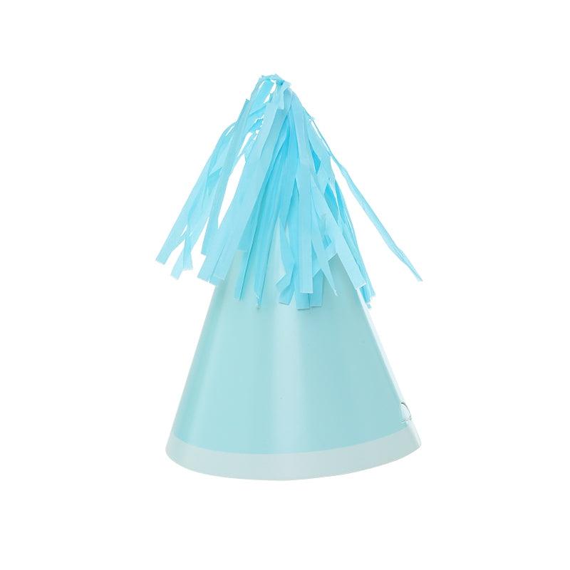 Pastel Blue Tassel Topper Party Hats - Party Affair