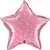 Light Pink Glittergraphic Star Foil Balloon