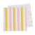 gold and pink stripes and spots lunch napkins
