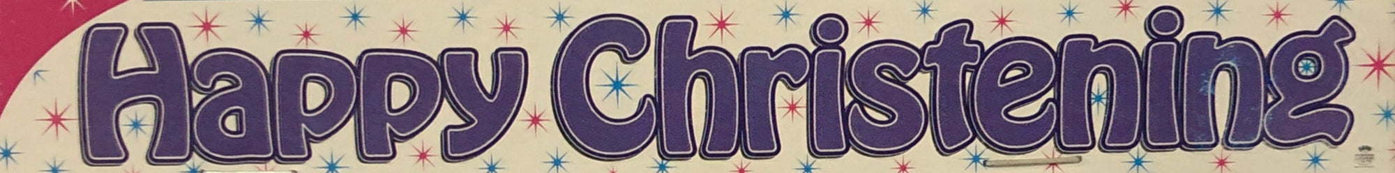 Happy Christening Banner