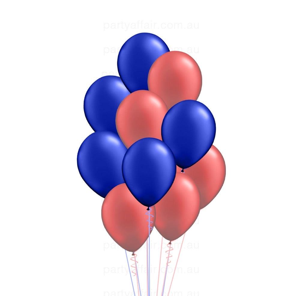 Melbourne Football Team Latex 10 Balloon Bouquet - Party Affair