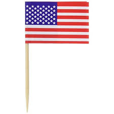 United States Canape Flag Picks