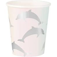 Pastel Dolphin Paper Cups