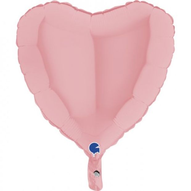 Matte Pink Heart Foil Balloon