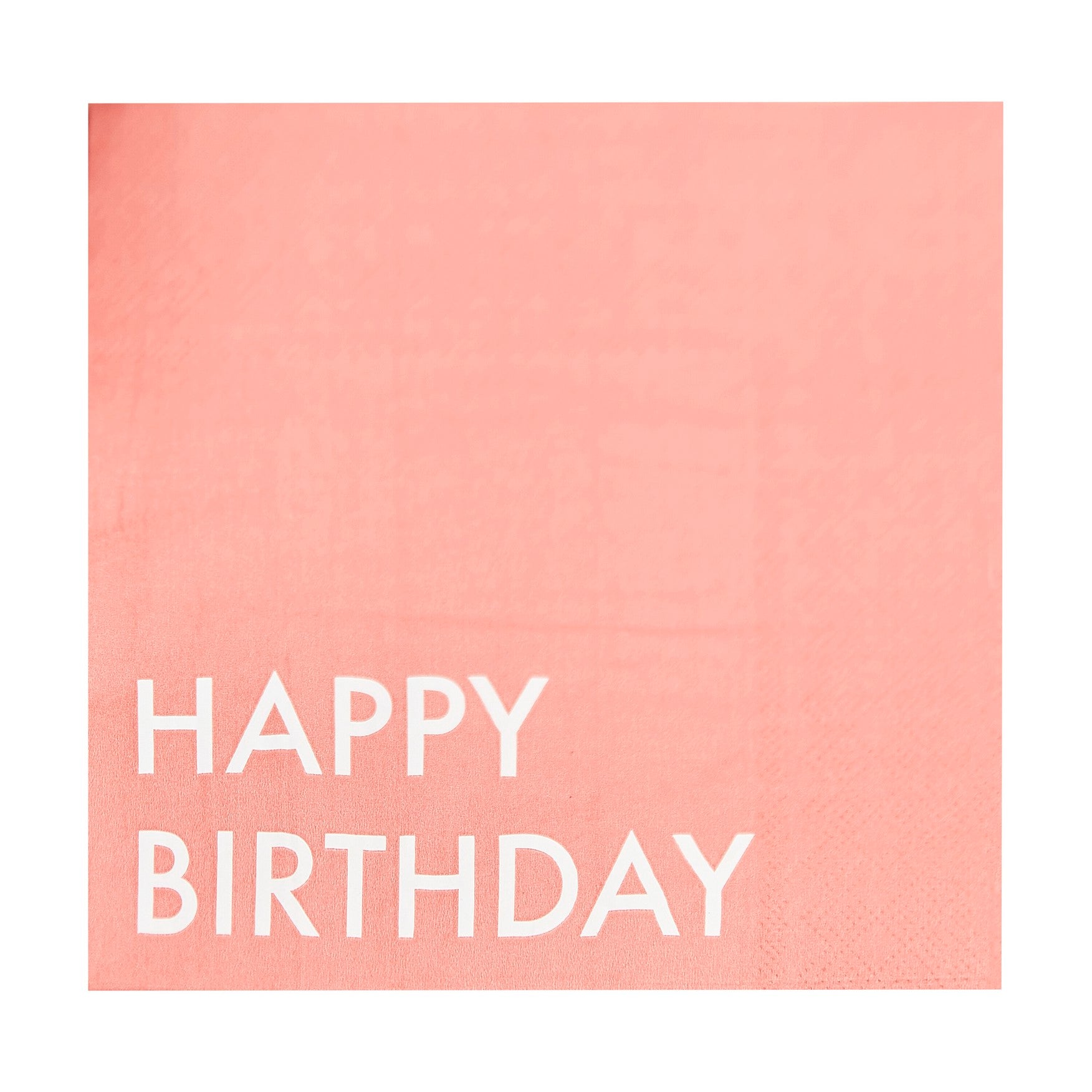 Red Happy Birthday Paper Lunch Napkins
