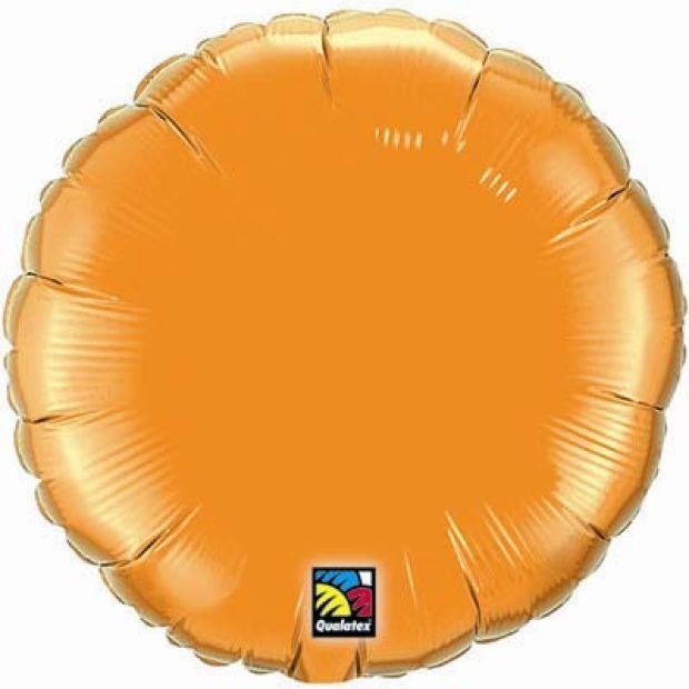 Orange Round Foil Balloon - Party Affair