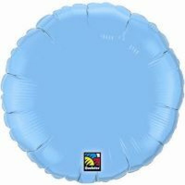 Pale Blue Round Foil Balloon