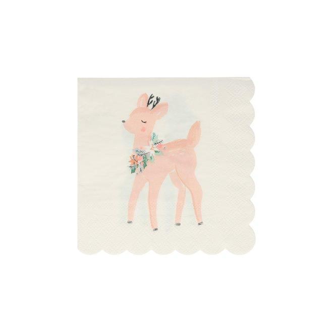 Pastel Deer Paper Cocktail Napkins - Party Affair