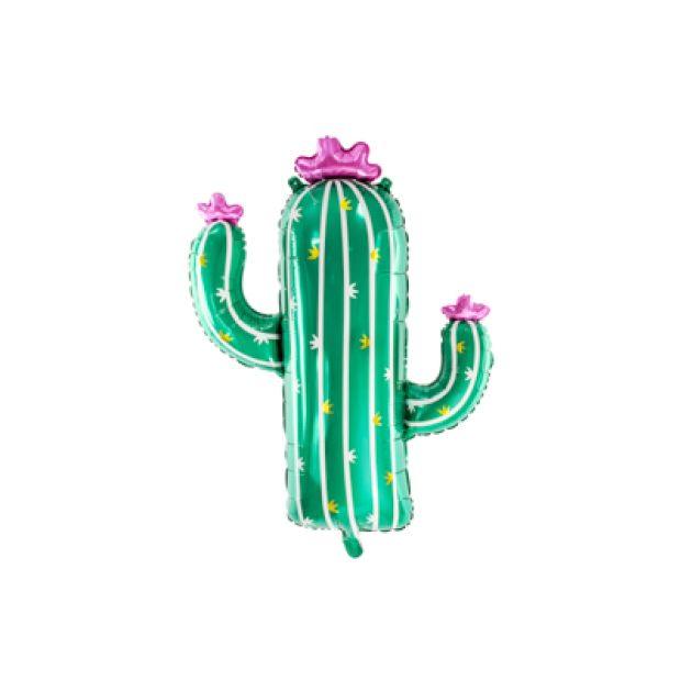 Glossy Green Cactus Foil Balloon Shape - Party Affair