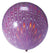 Purple Peacock Print Latex Balloon