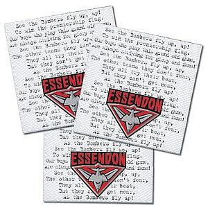 AFL Essendon Logo Paper Napkins - Party Affair