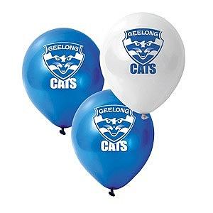 Geelong AFL Logo Printed Latex Helium Balloon - Party Affair
