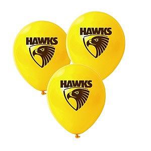Hawthorn AFL Logo Printed Latex Helium Balloon - Party Affair