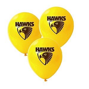 Hawthorn AFL Logo Printed Latex Helium Balloon