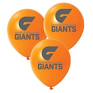 Greater Western Sydney AFL Logo Printed Latex Helium Balloon