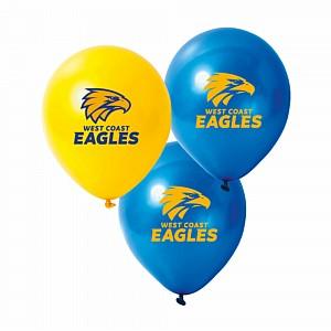West Coast AFL Logo Printed Latex Helium Balloon - Party Affair