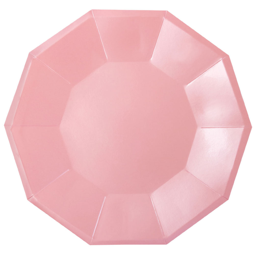 Pink Foil Large Paper Plate