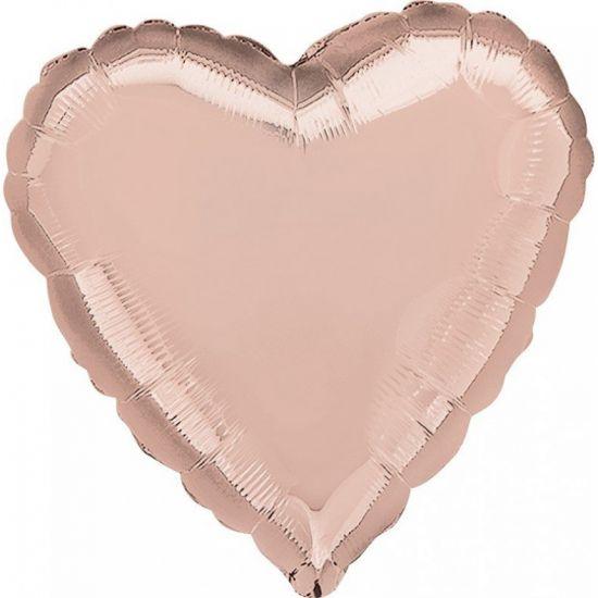 Rose Gold Heart Shape Foil Balloon - Party Affair
