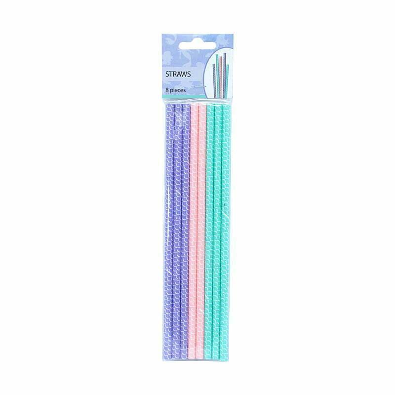 Lilac Mermaid Paper Straw Mix - Party Affair