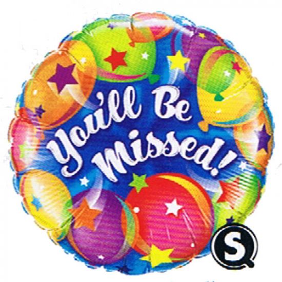 You'll Be Missed Balloons Foil Balloon