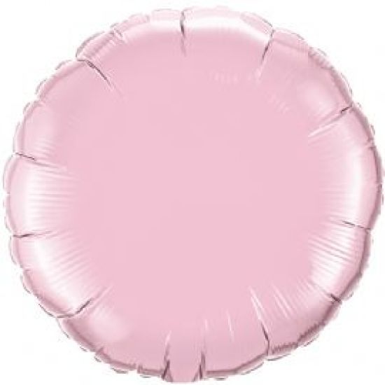 Pearl Pink Round Foil Balloon 