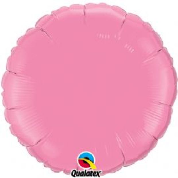 Rose Pink Round Foil Balloon