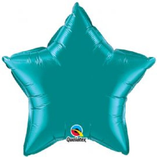 Teal Star Foil Balloon