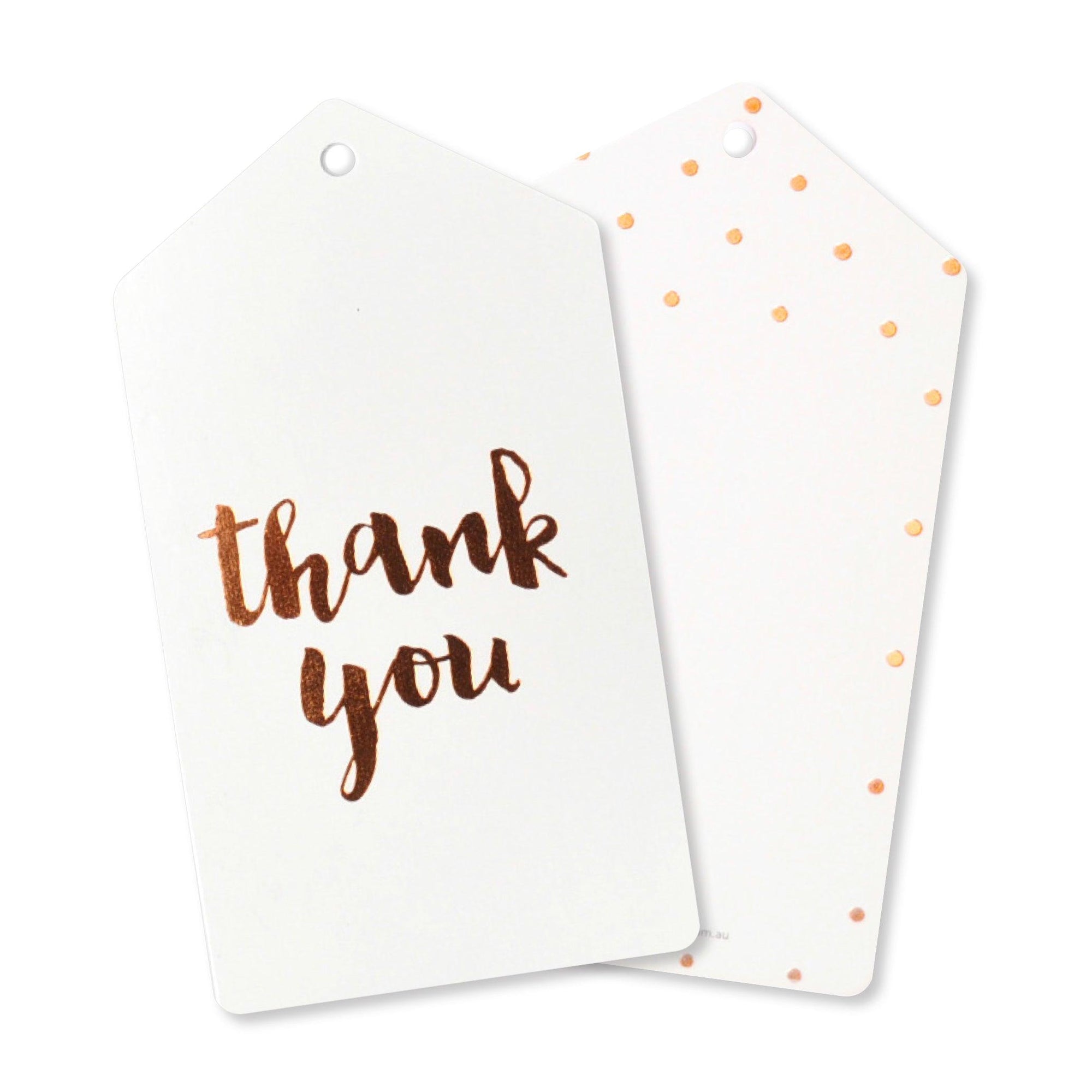 Rose Gold Thank You Tags Party Affair - Main Image