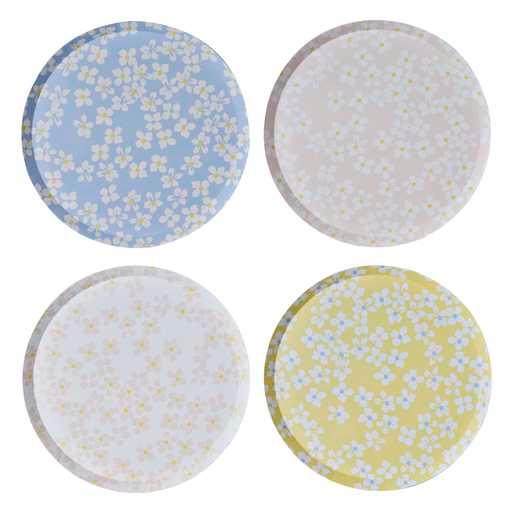 Hello Spring Floral Paper Dinner Plates - Party Affair